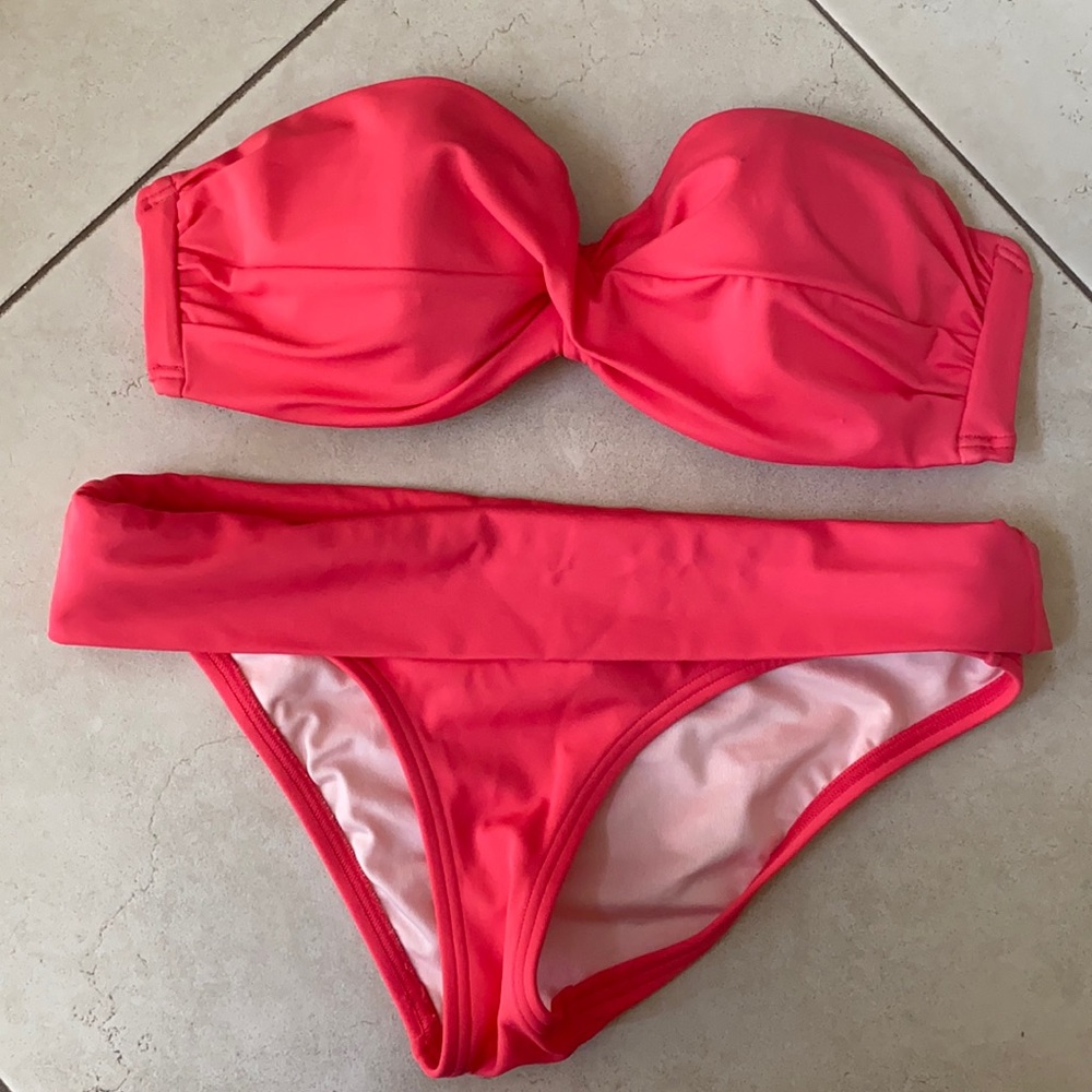 Victoria’s Secret Coral Bikini Set - image 1